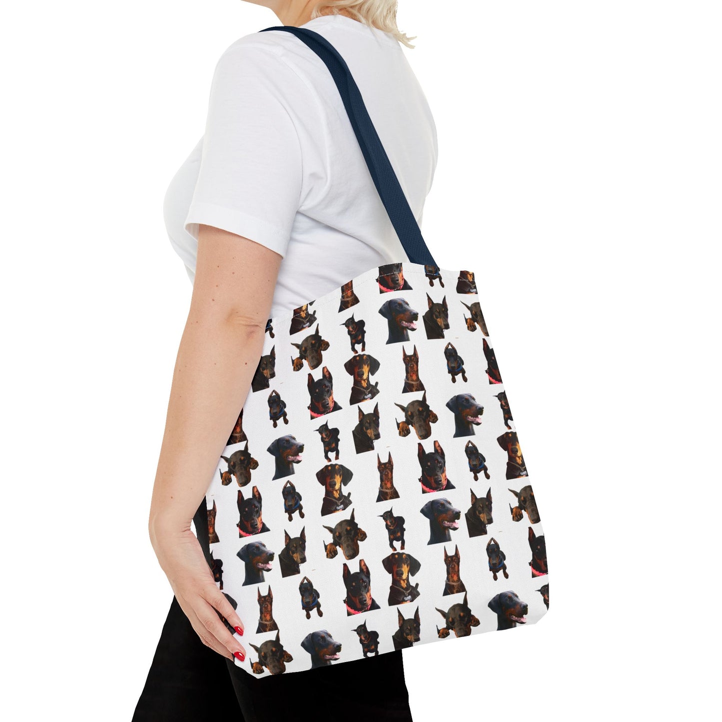 Edition 2 Doberman Model Pattern White Tote Bag