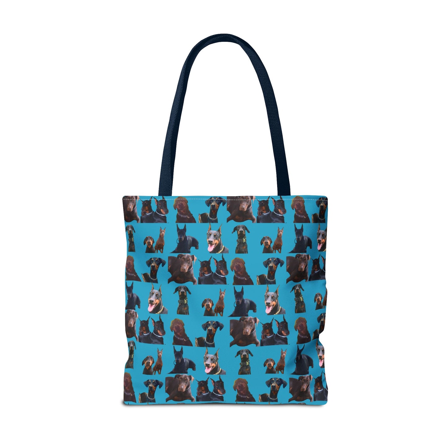 Edition 5 Doberman Model Pattern Turquoise Tote Bag