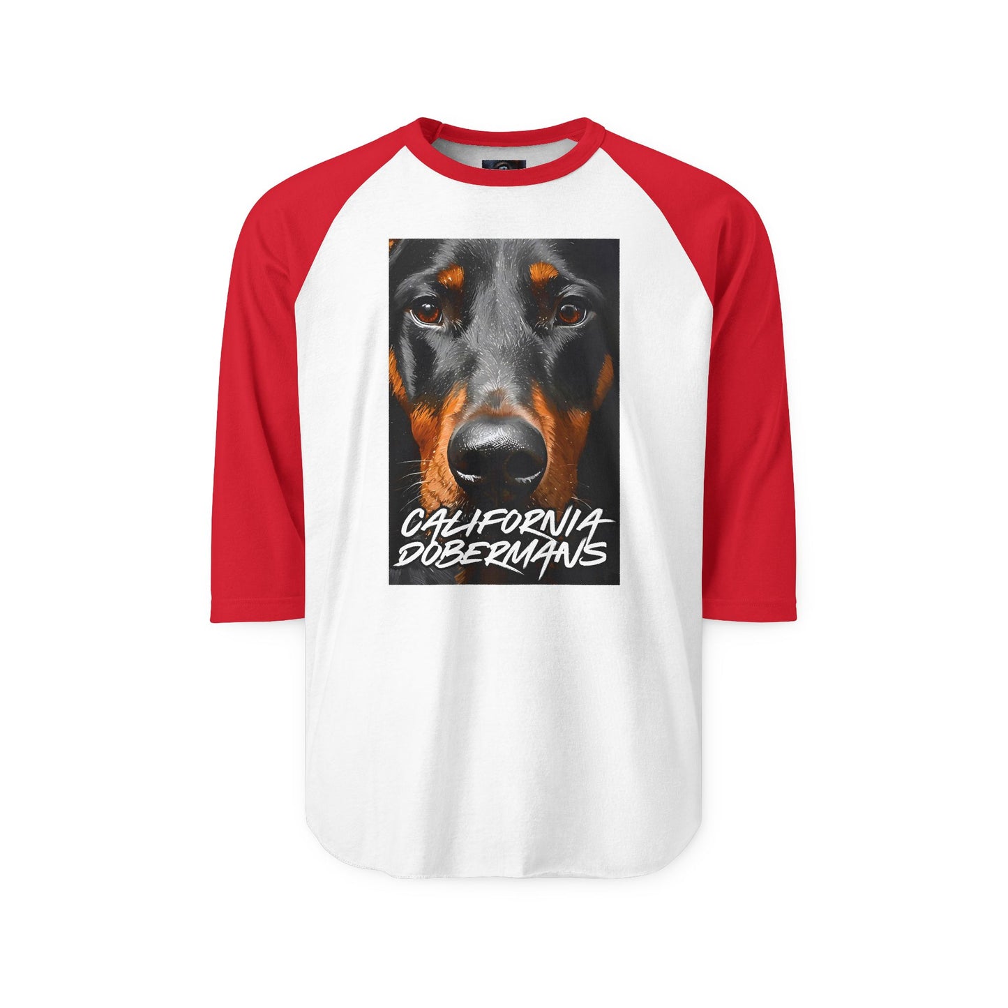 Doberman California 1 Unisex Three-Quarter Sleeve Raglan Shirt