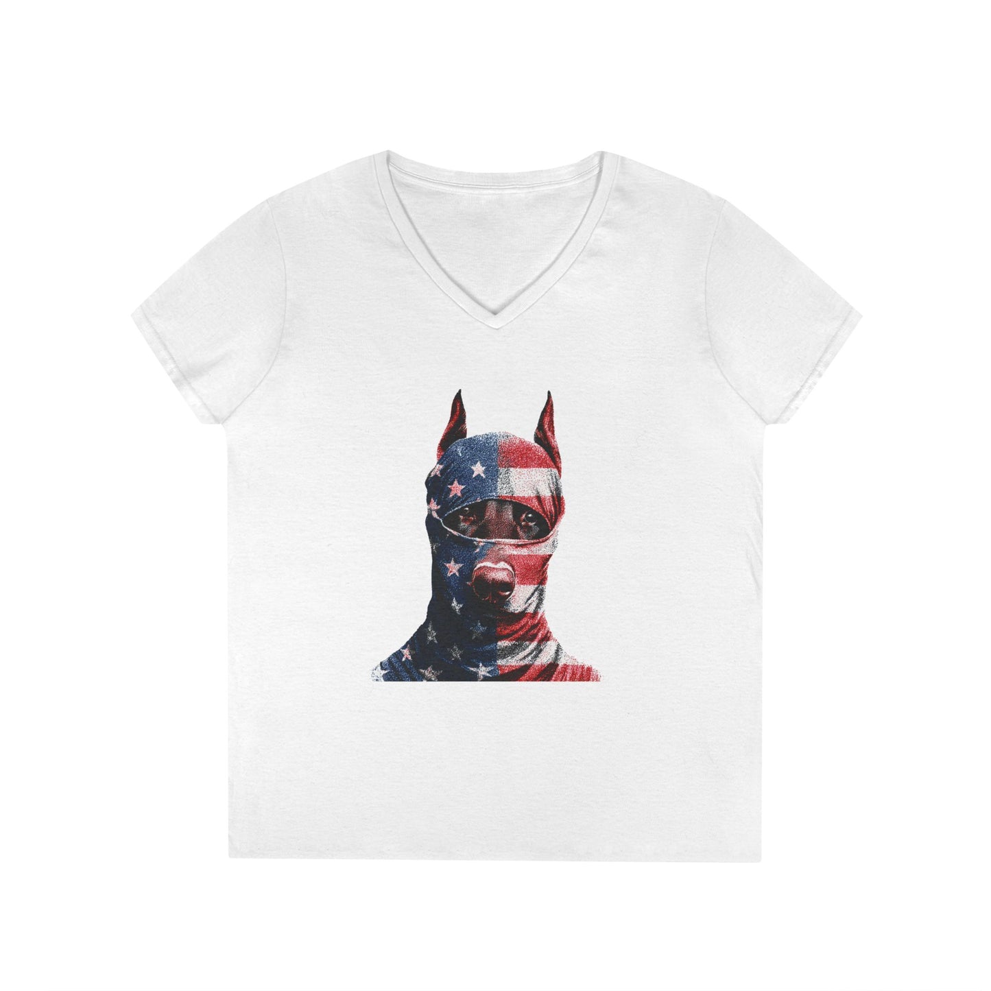 Doberman 2 V-Neck Tee Shirt for Women