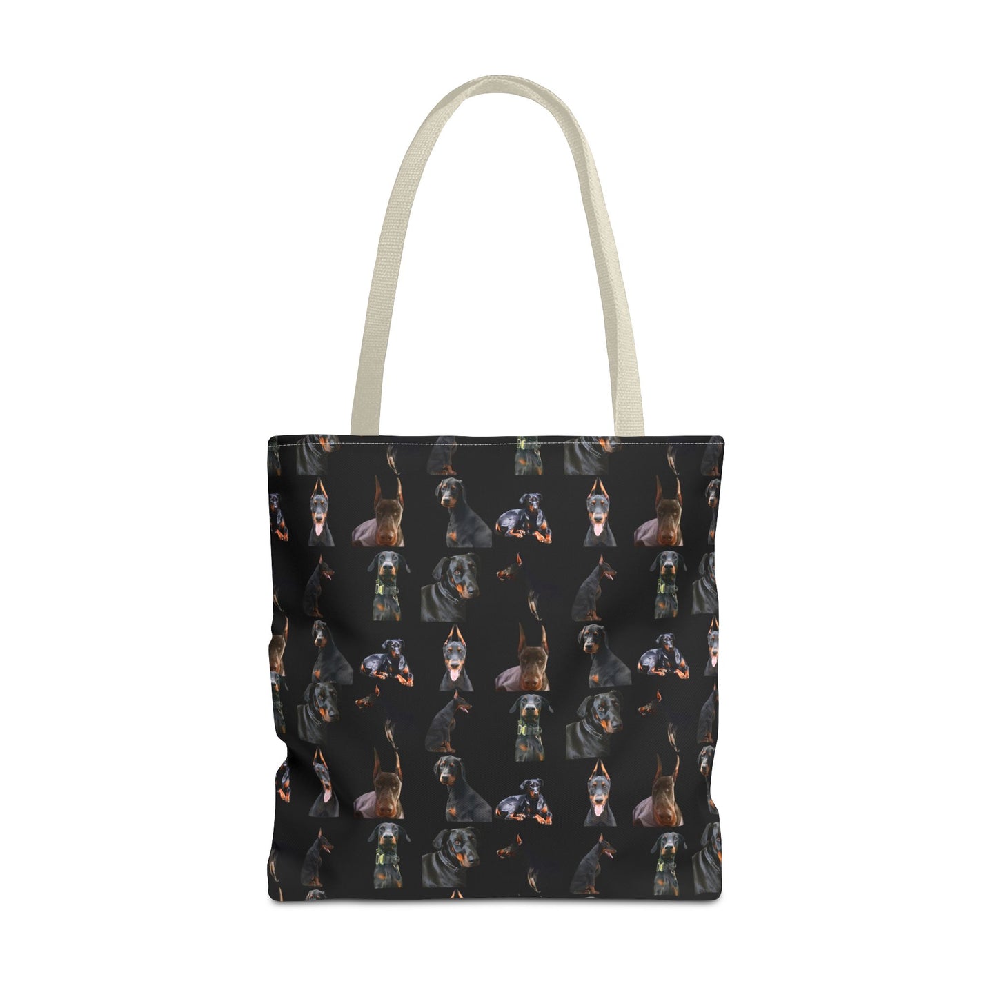 Edition 6 Doberman Model Pattern Black Tote Bag
