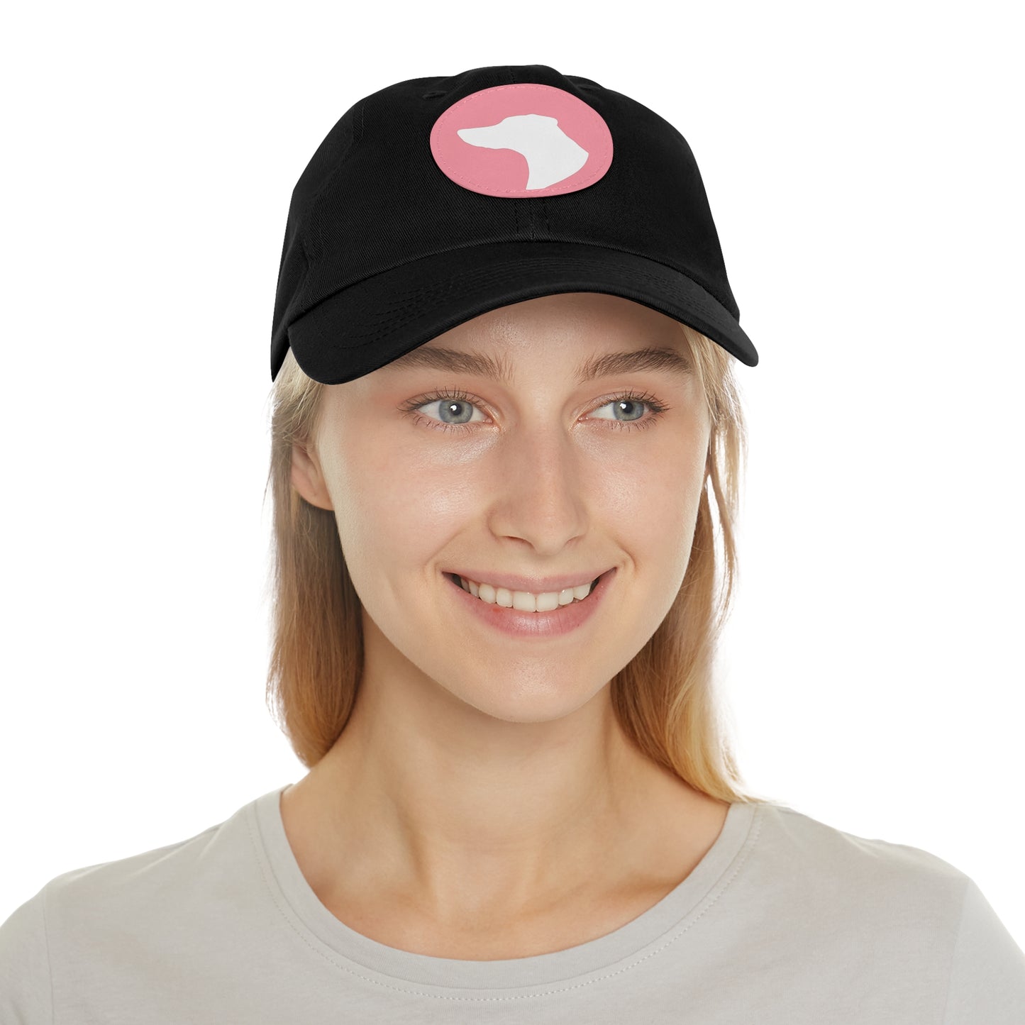 N 1 Dad Hat with Leather Patch (Round)