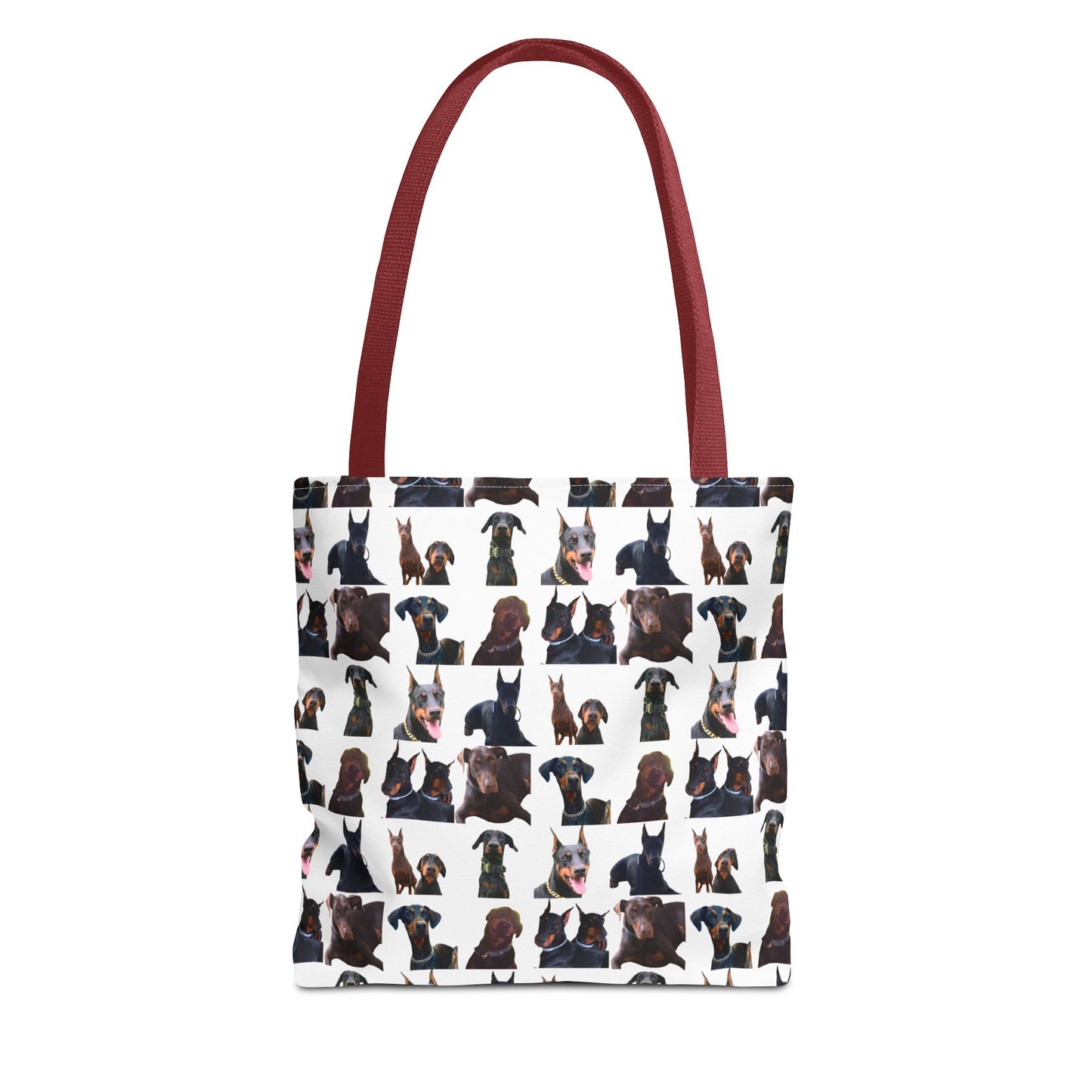 Edition 5 Doberman Model Pattern White Tote Bag