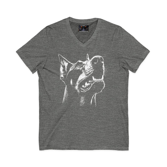 Protect 3 Private Label Unisex Jersey Short Sleeve V-Neck Tee