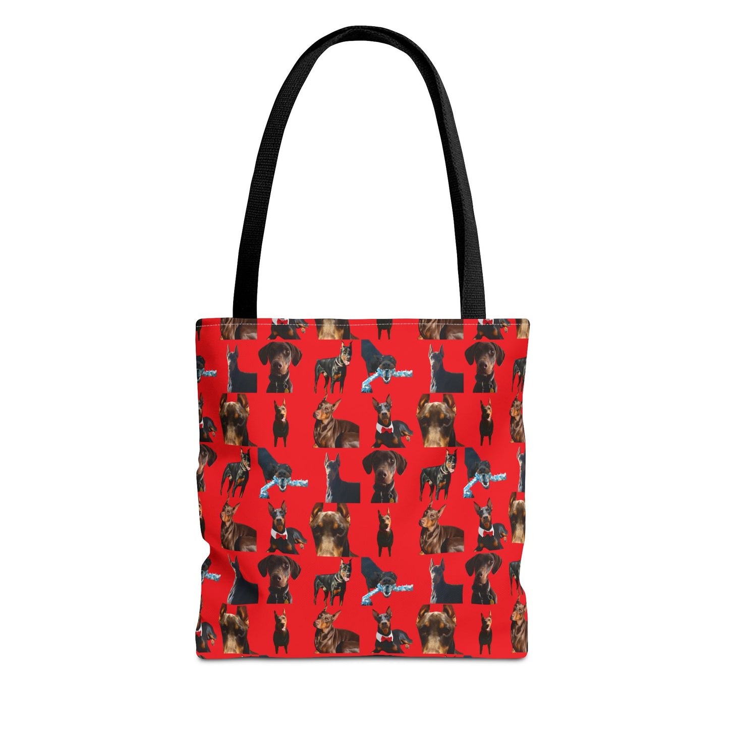Edition 1 Doberman Model Pattern Red Tote Bag
