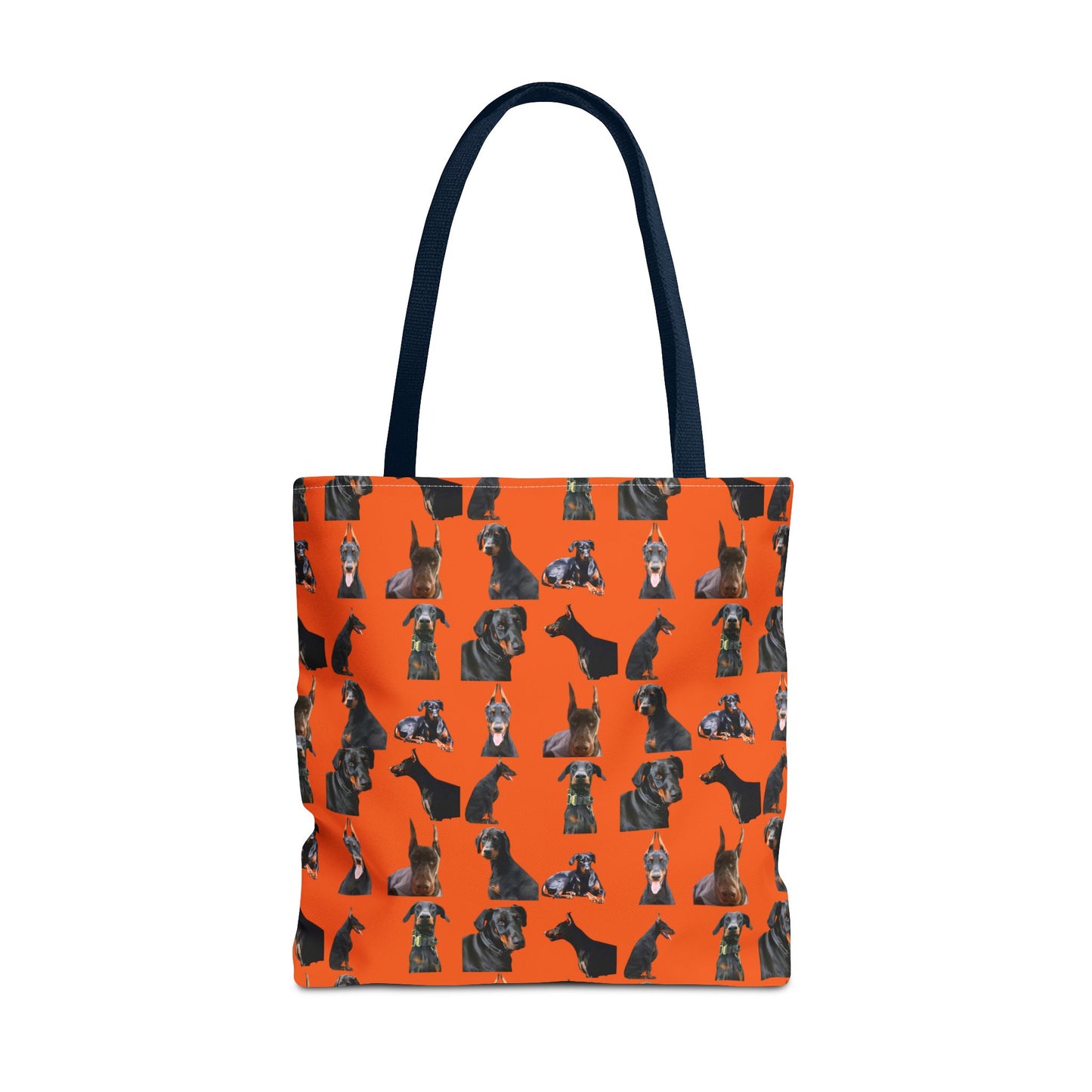 Edition 6 Doberman Model Pattern Orange Tote Bag