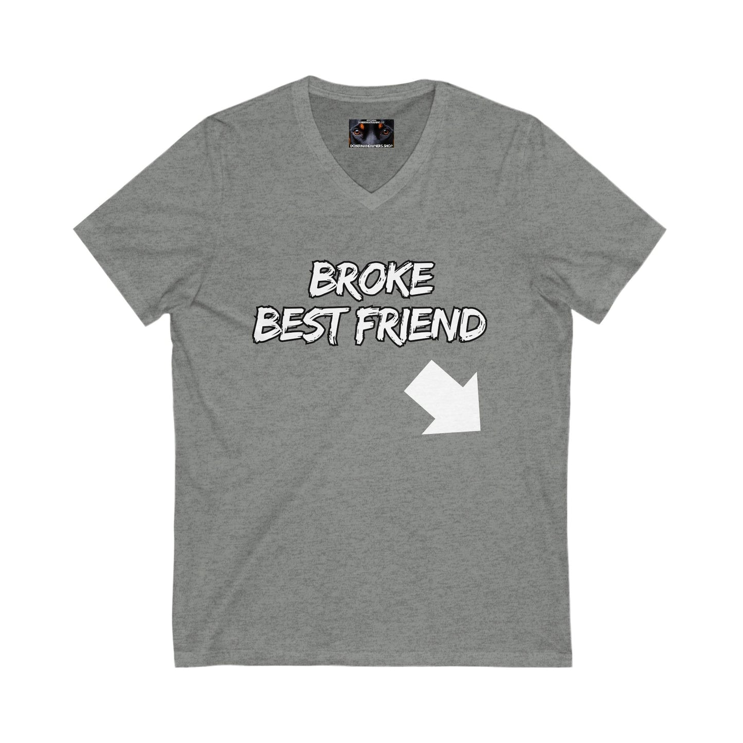 Bestfriend 1 Private Label Unisex Jersey Short Sleeve V-Neck Tee