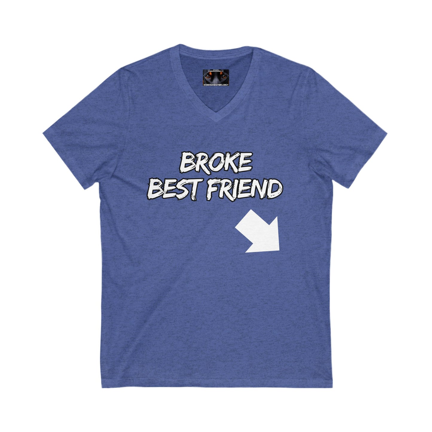 Bestfriend 1 Private Label Unisex Jersey Short Sleeve V-Neck Tee