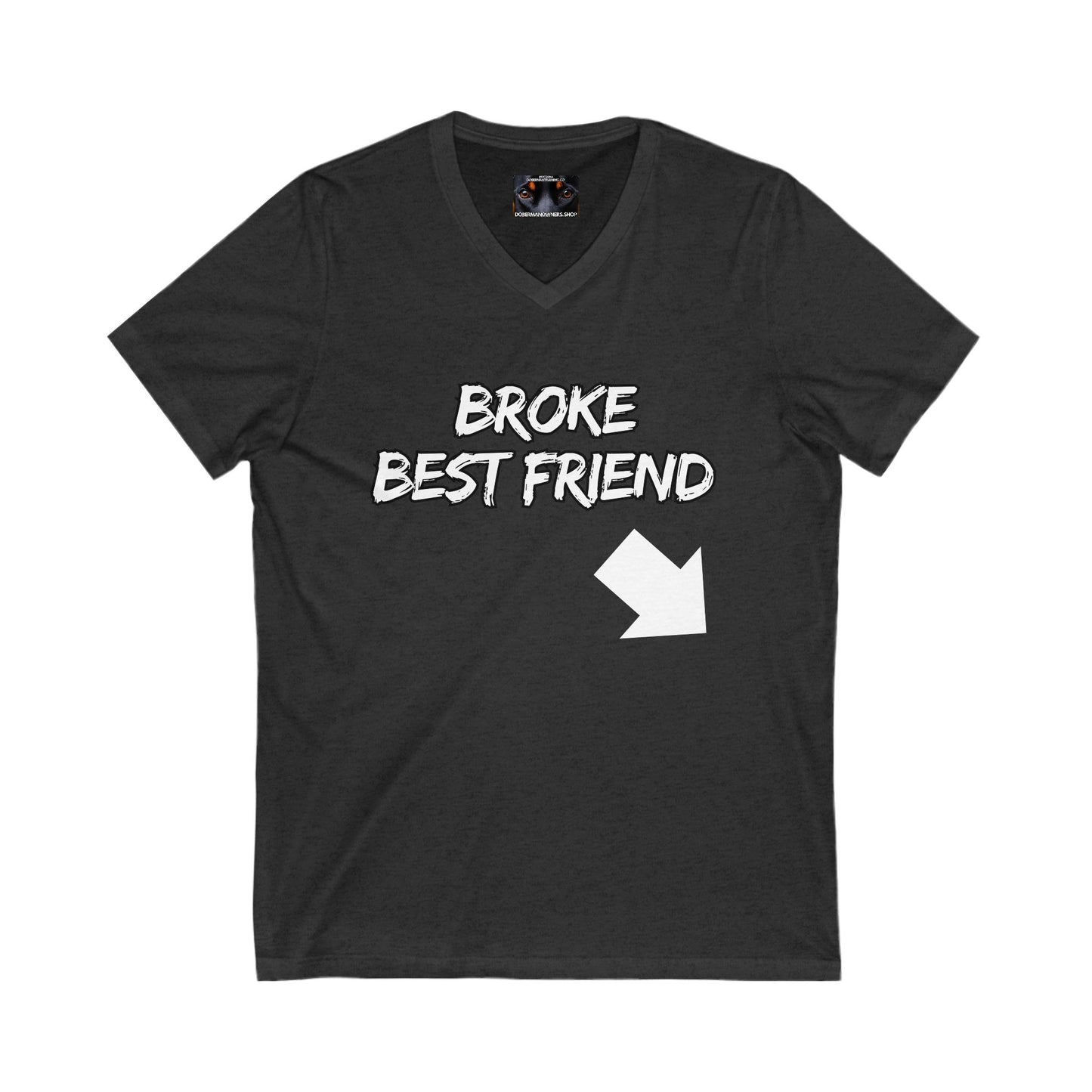 Bestfriend 1 Private Label Unisex Jersey Short Sleeve V-Neck Tee