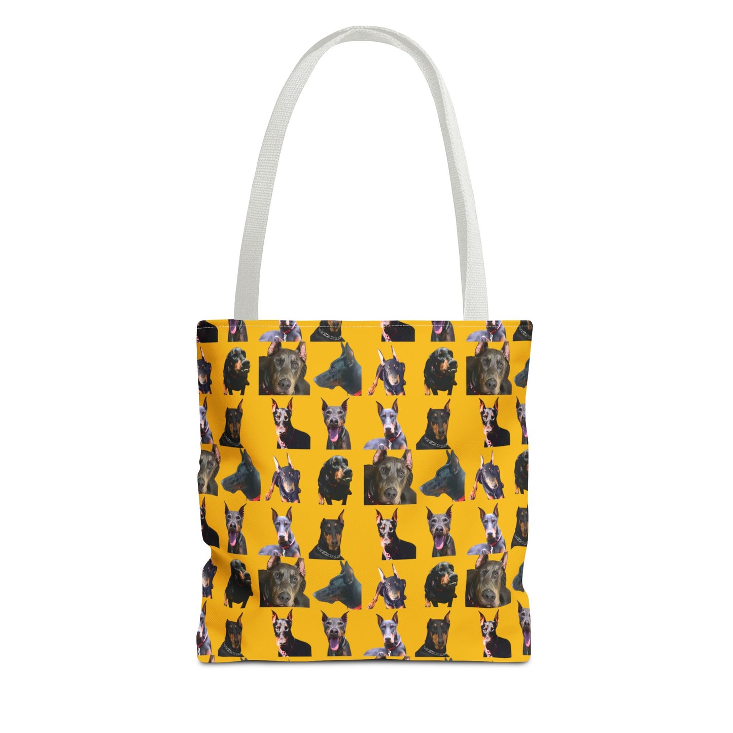 Edition 11 Doberman Model Pattern Yellow Tote Bag