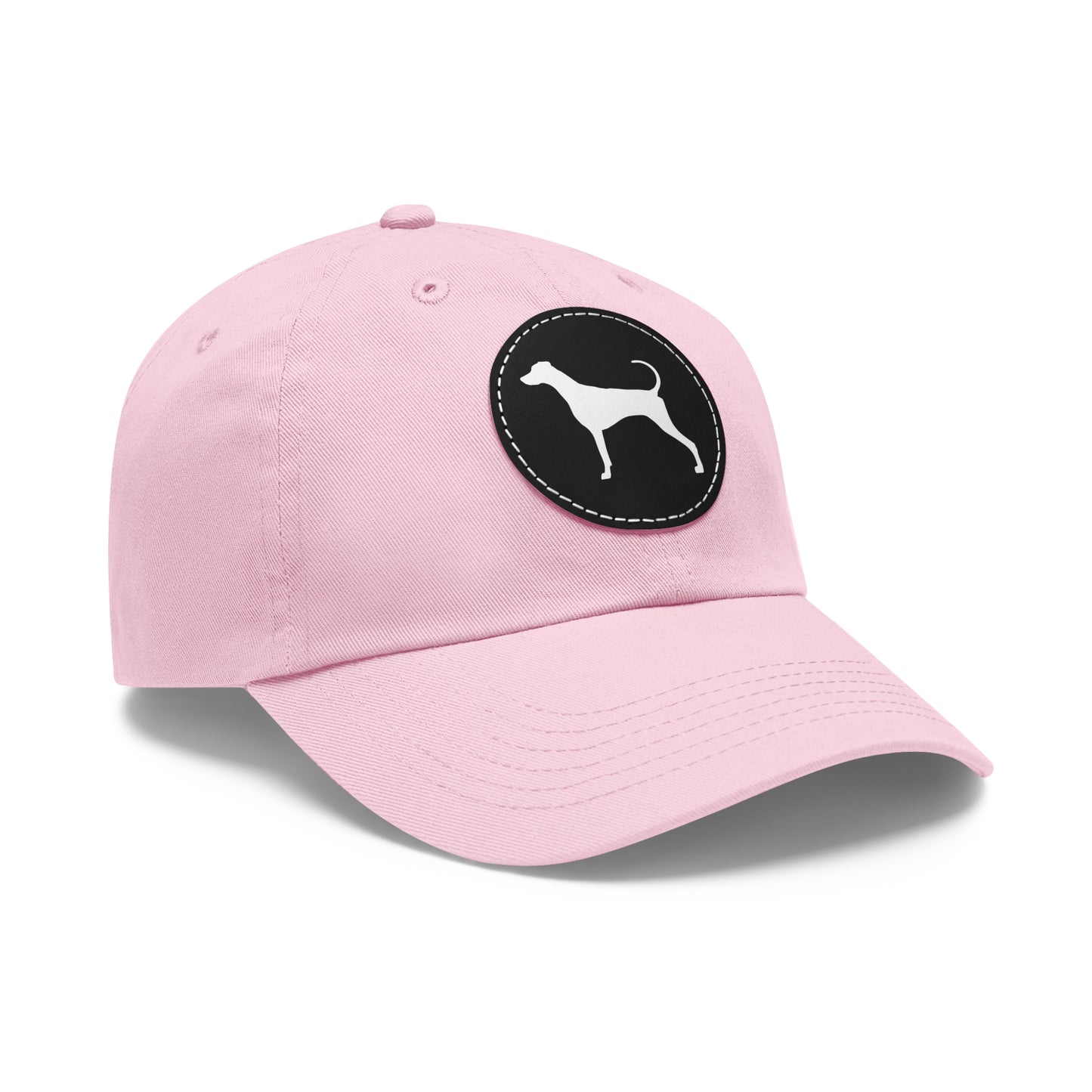 N 7 Dad Hat with Leather Patch (Round)