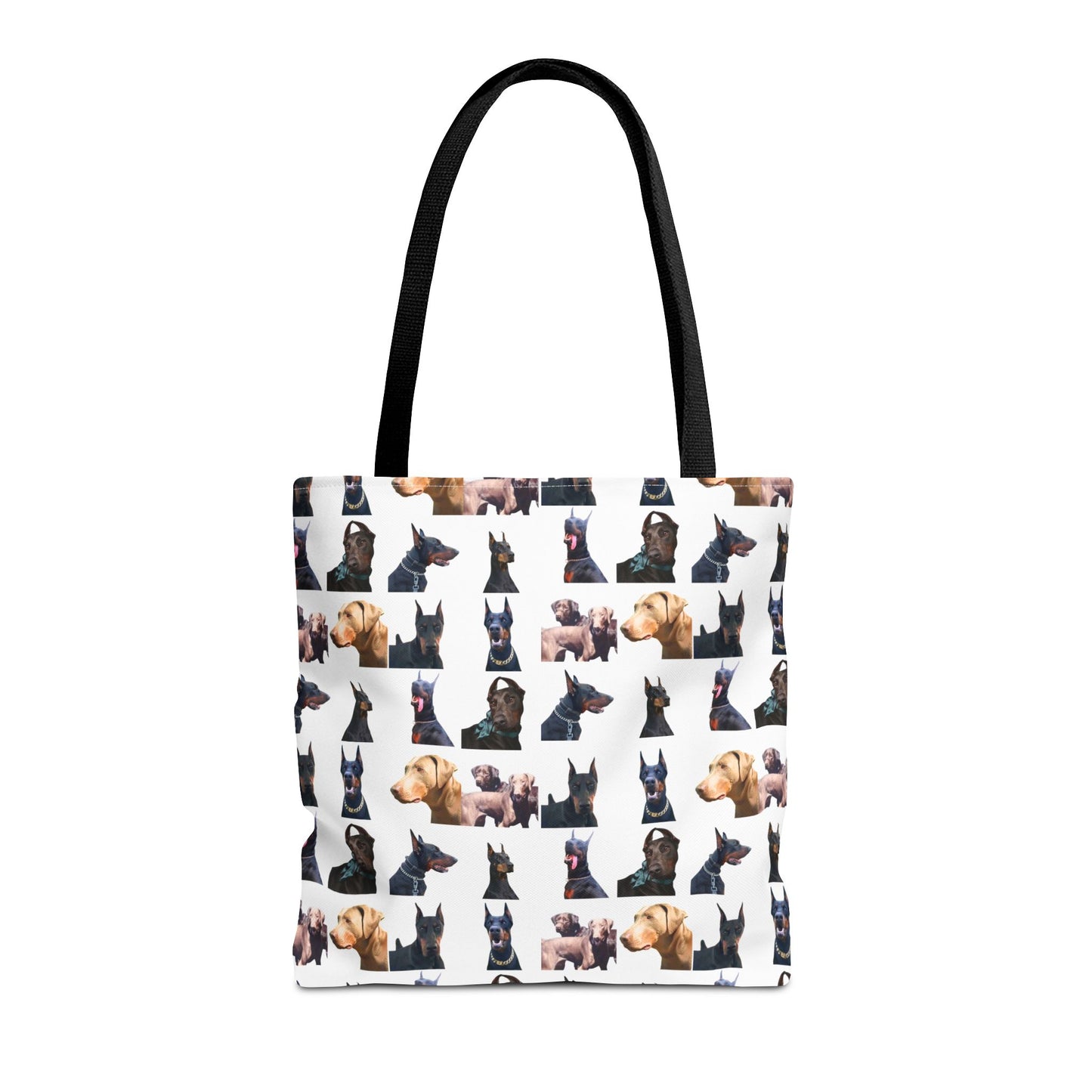Edition 8 Doberman Model Pattern White Tote Bag
