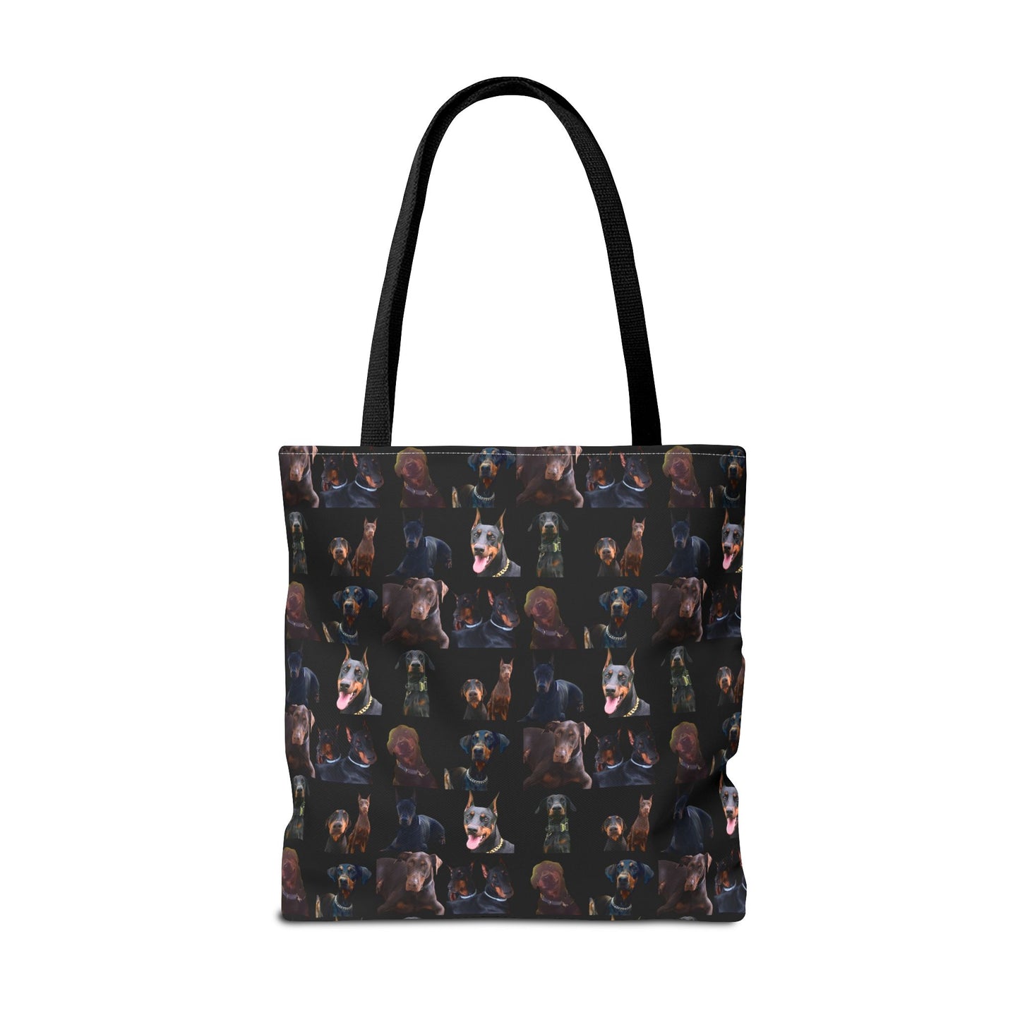 Edition 5 Doberman Model Pattern Black Tote Bag