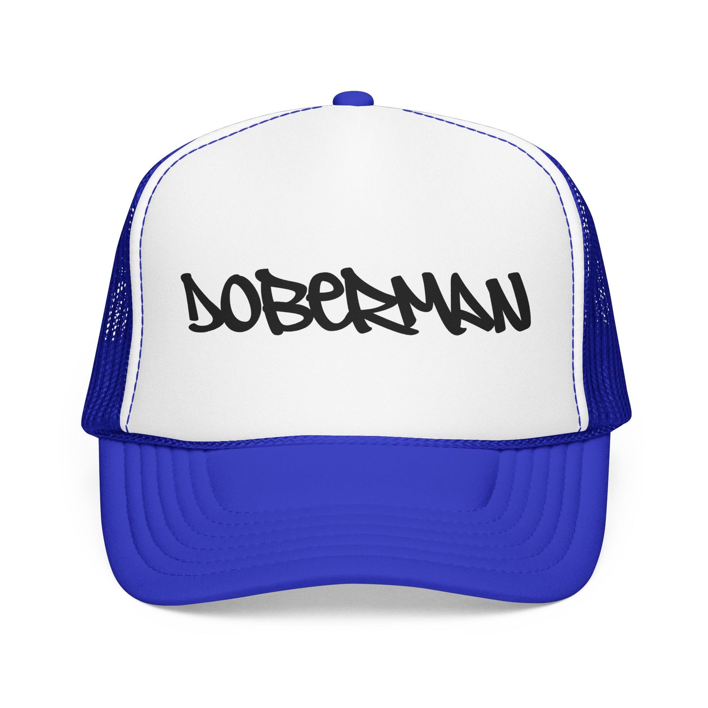 Doberman Graffiti Foam Trucker Hat Made in USA