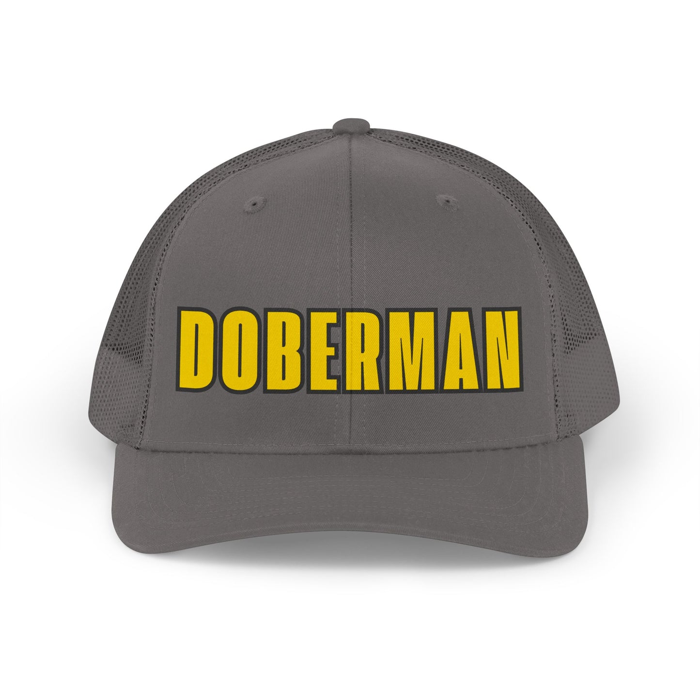 Doberman 4 Trucker Hat — Retro Mesh Cap for Dog Lovers