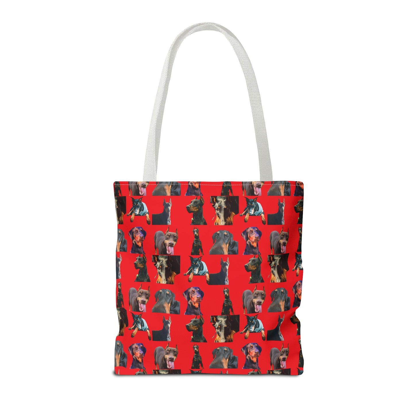 Edition 3 Doberman Model Pattern Red Tote Bag