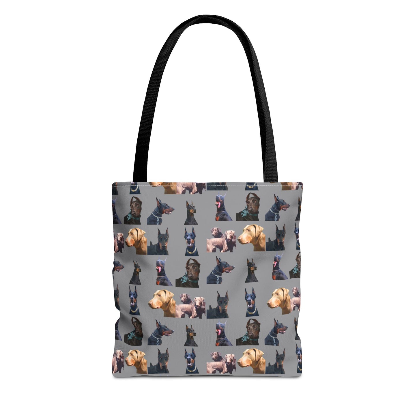 Edition 8 Doberman Model Pattern Gray Tote Bag