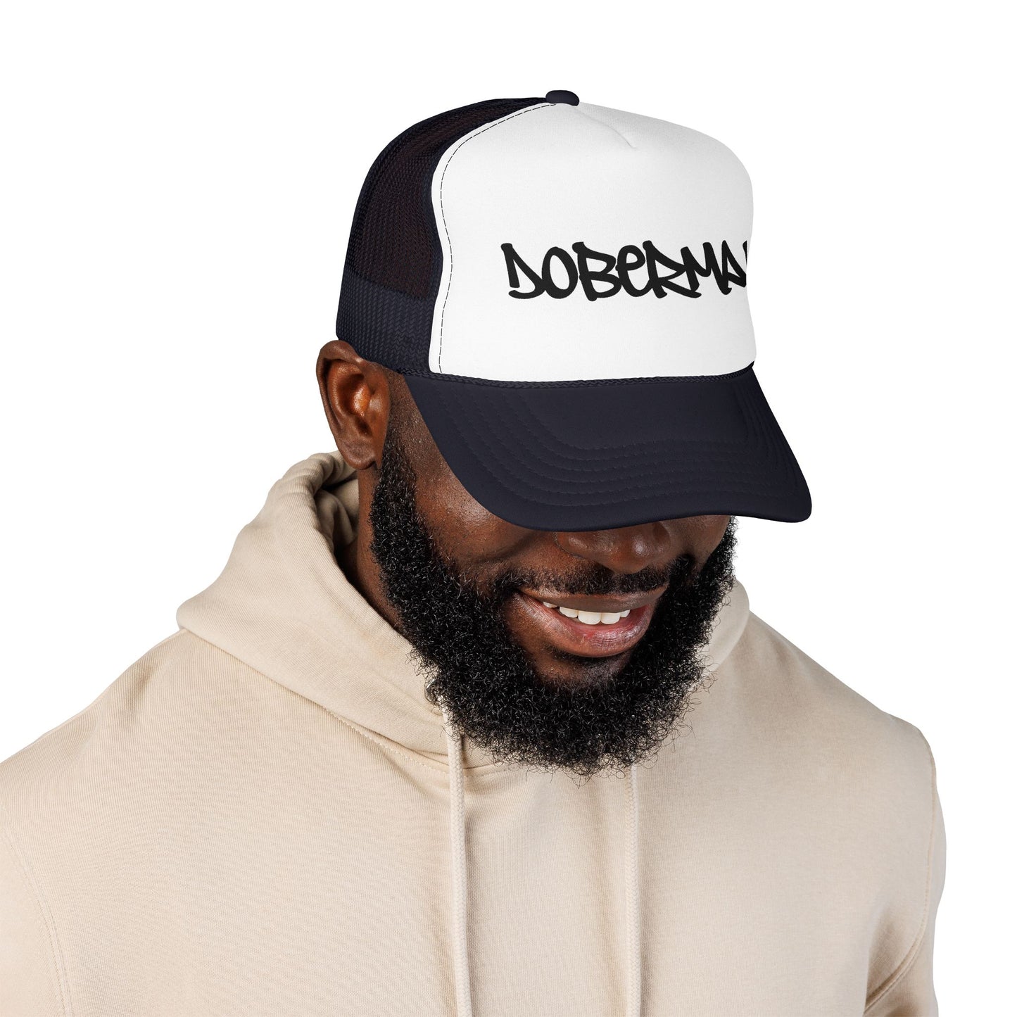 Doberman Graffiti Foam Trucker Hat Made in USA
