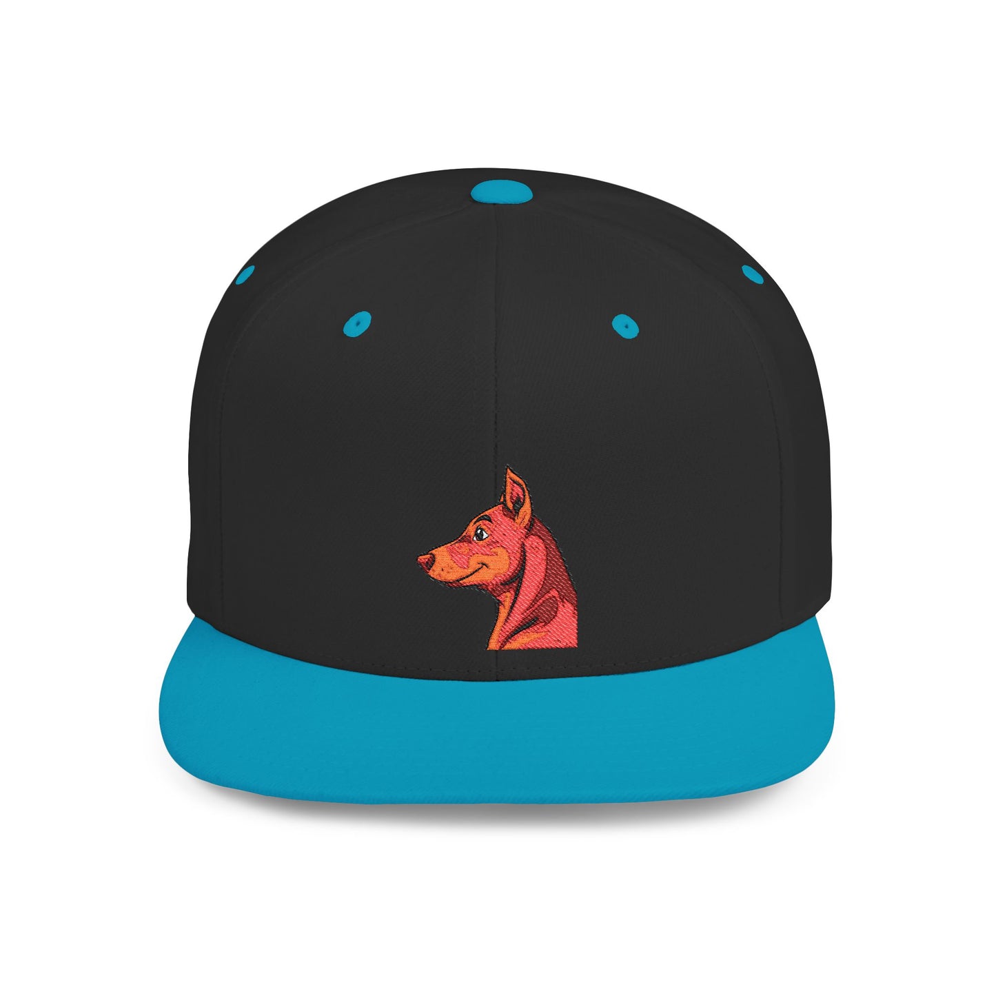 Custom Embroidered Flat Bill Snapback