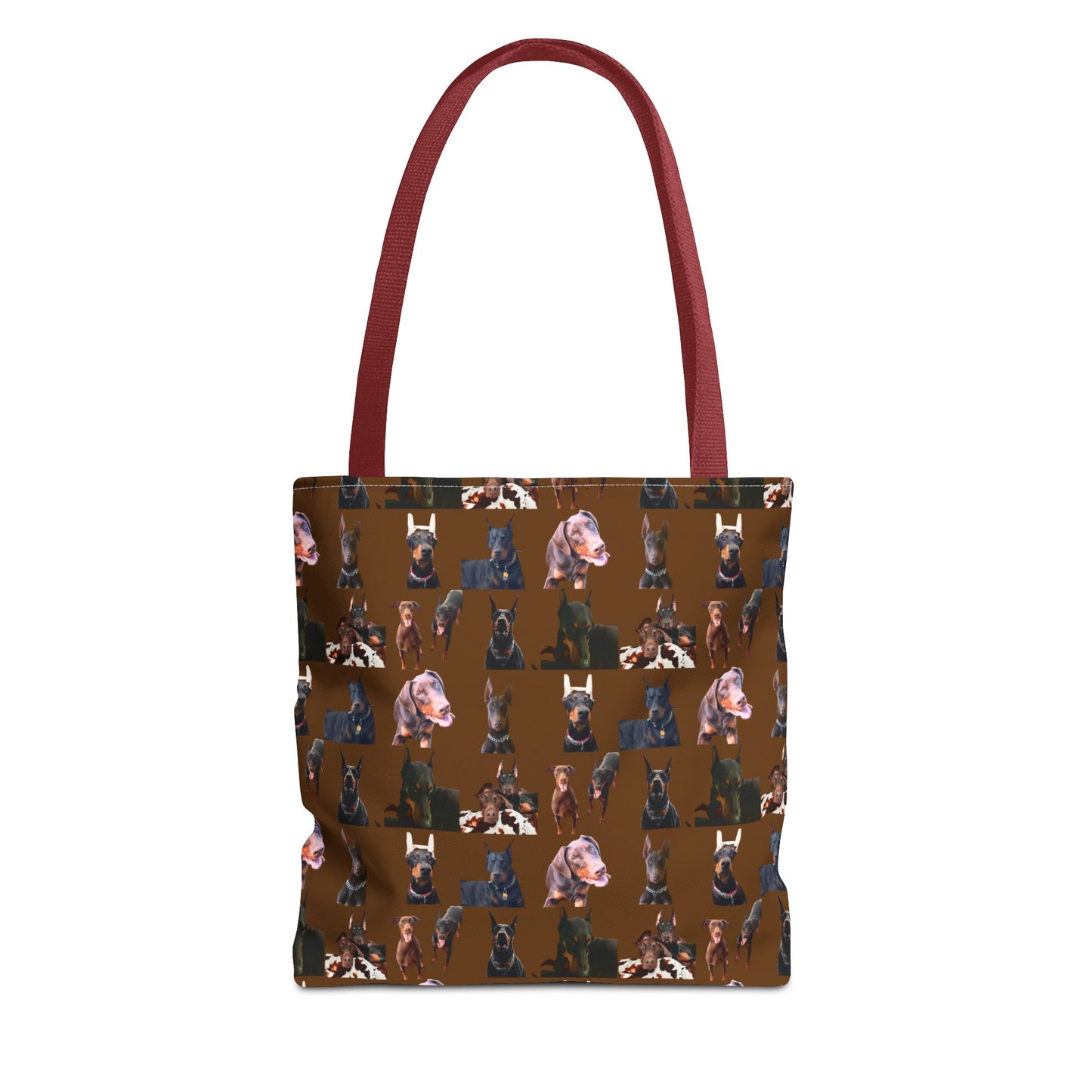 Edition 10 Doberman Model Pattern Brown Tote Bag