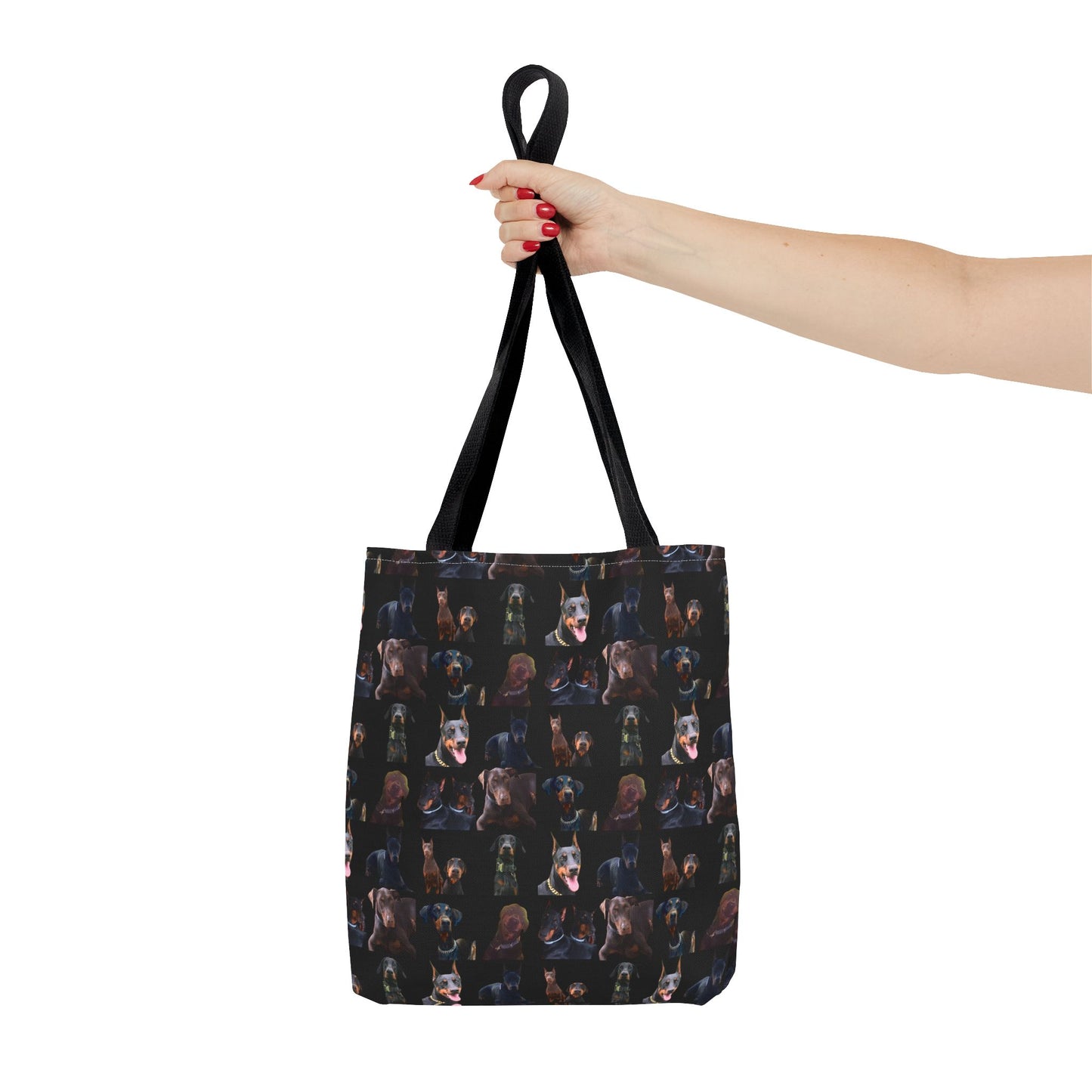 Edition 5 Doberman Model Pattern Black Tote Bag
