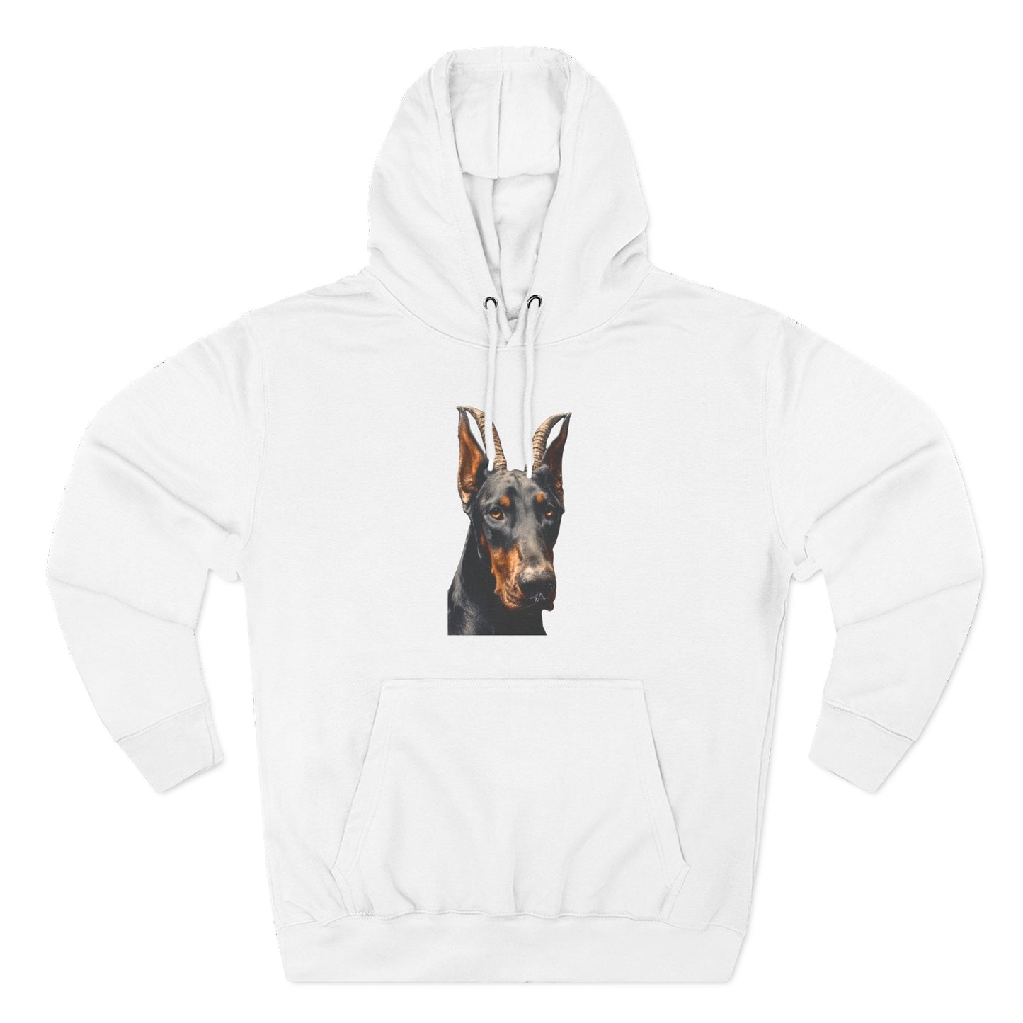 Doberman Goat 2 Fleece Hoodie