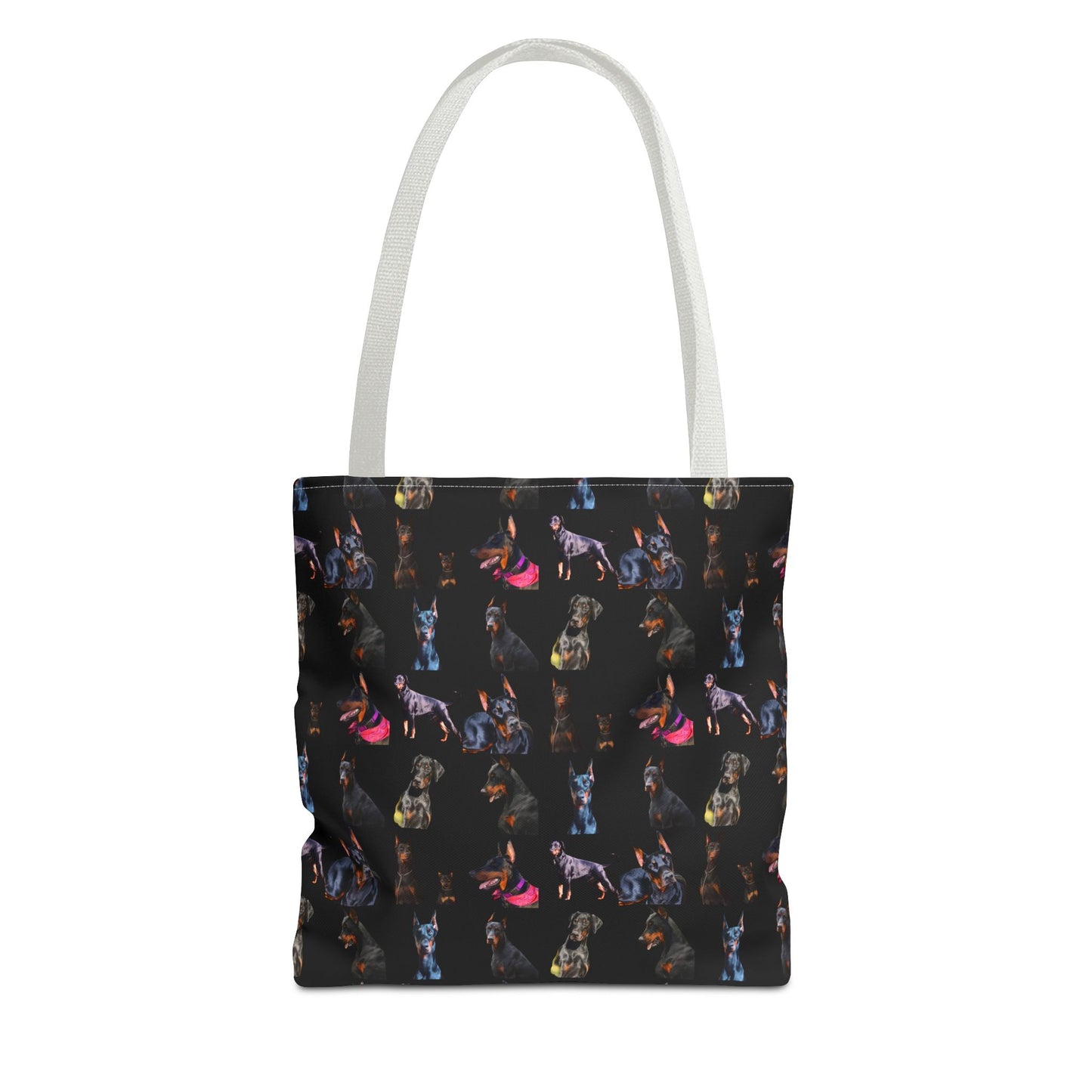 Edition 7 Doberman Model Pattern Black Tote Bag