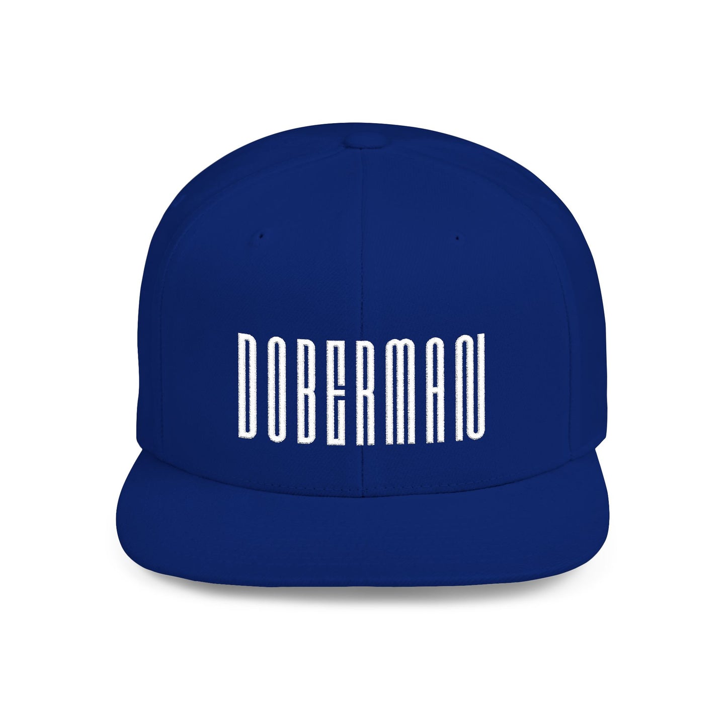 Doberman 1 Embroidered Flat Bill Snapback