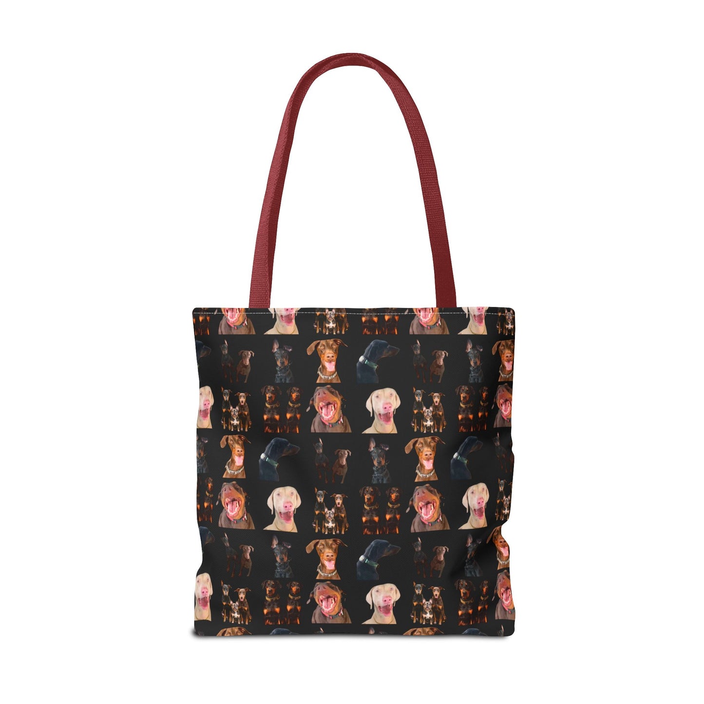 Edition 9 Doberman Model Pattern Black Tote Bag