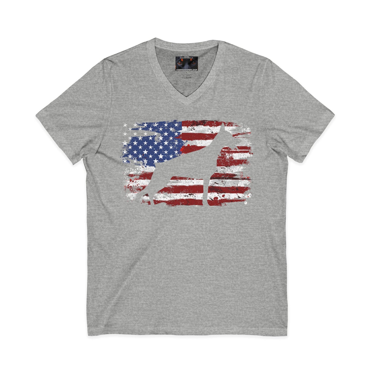 Patriot 3 Private Label Unisex Jersey Short Sleeve V-Neck Tee