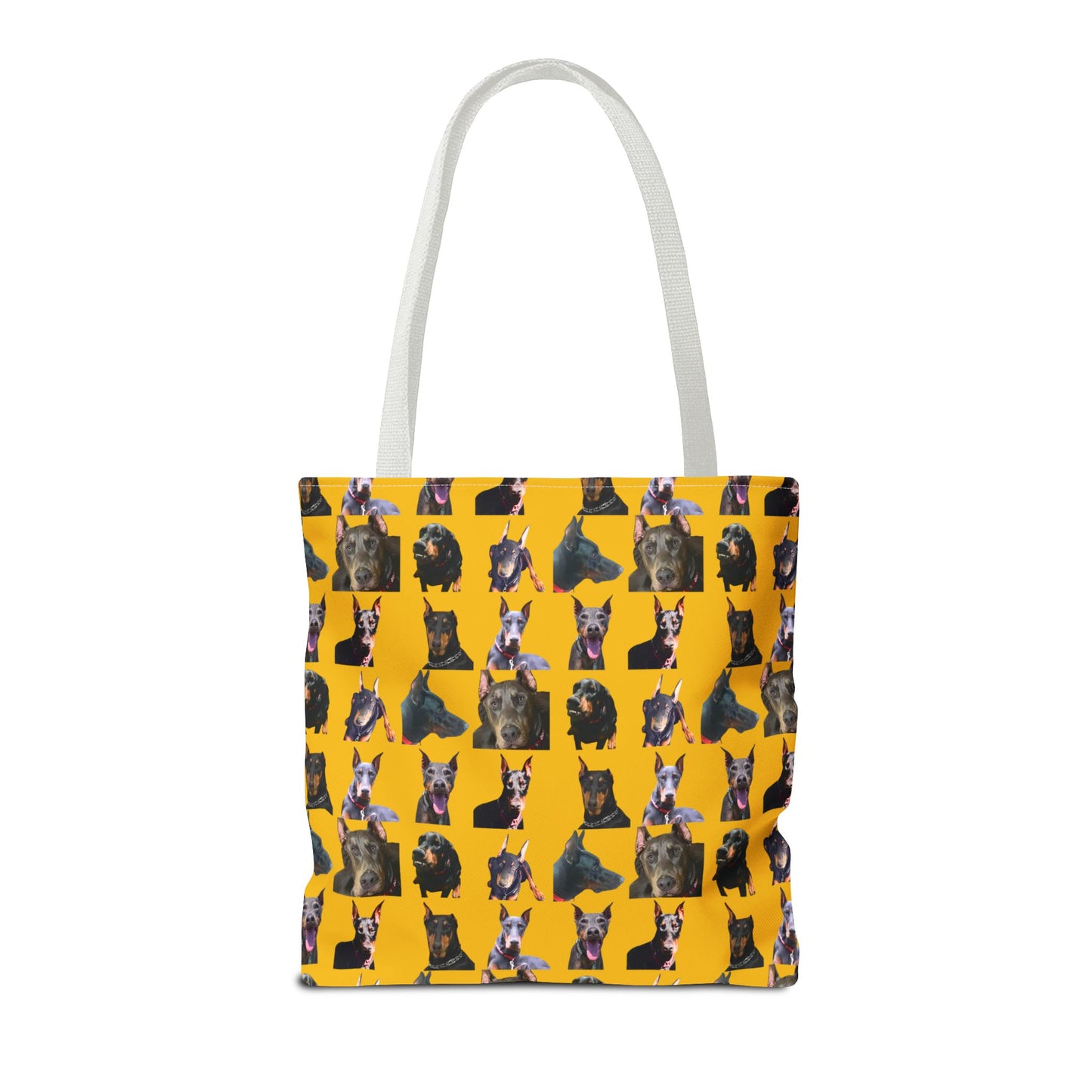Edition 11 Doberman Model Pattern Yellow Tote Bag