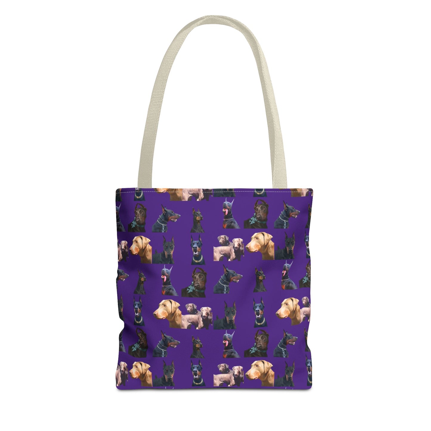 Edition 8 Doberman Model Pattern Purple Tote Bag