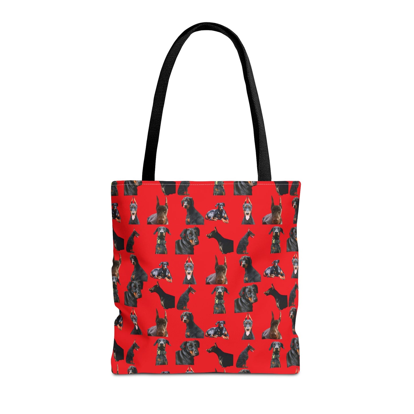 Edition 6 Doberman Model Pattern Red Tote Bag
