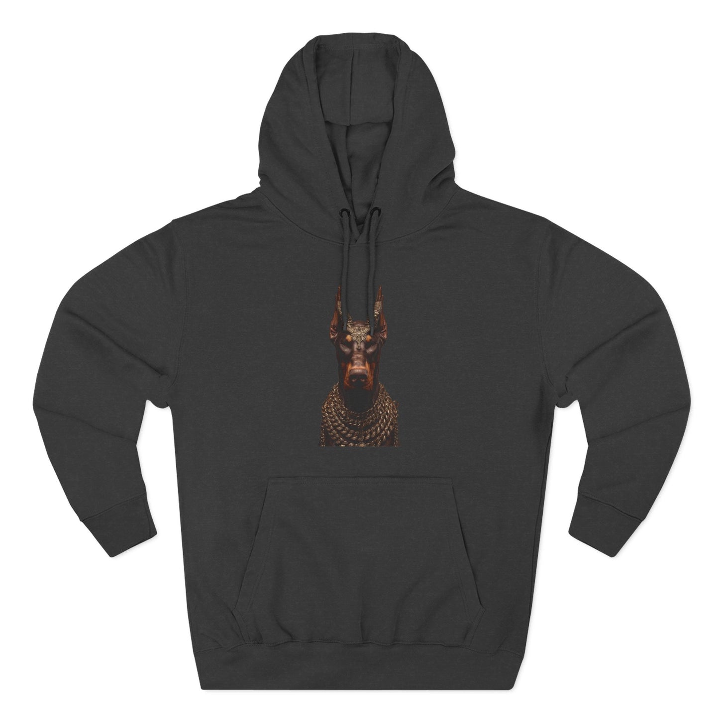 Doberman Goat 4 Fleece Hoodie