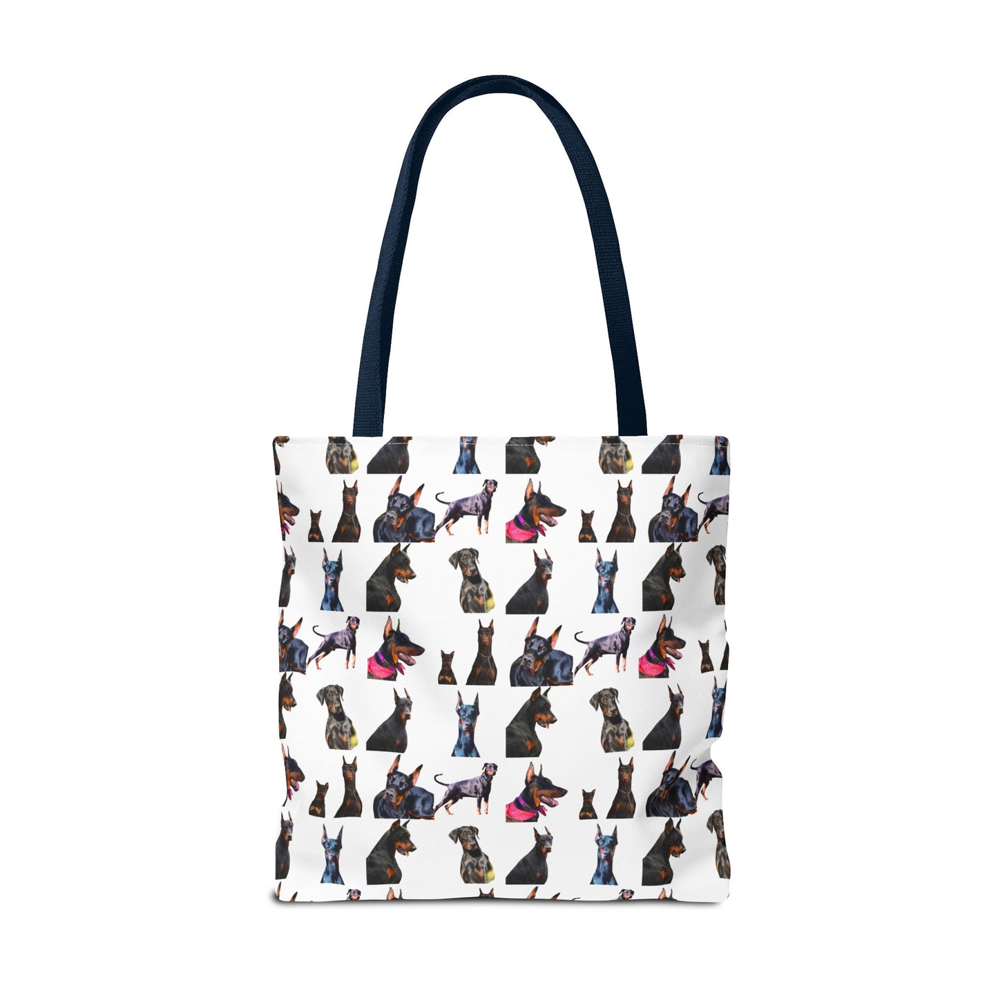 Edition 7 Doberman Model Pattern White Tote Bag
