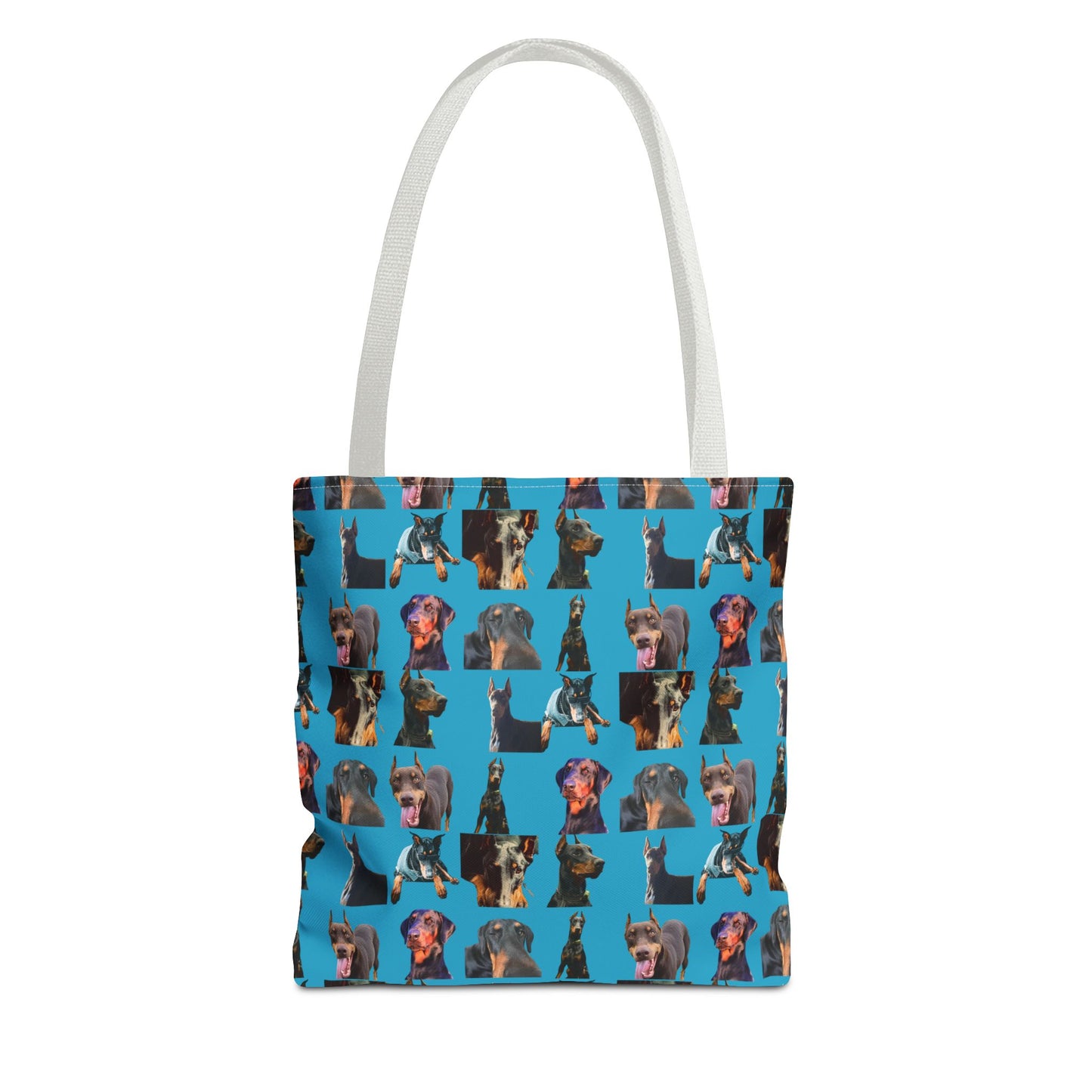 Edition 3 Doberman Model Pattern Turquoise Tote Bag
