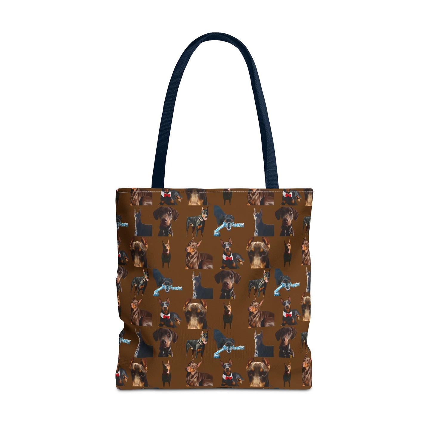 Edition 1 Doberman Model Pattern Brown Tote Bag