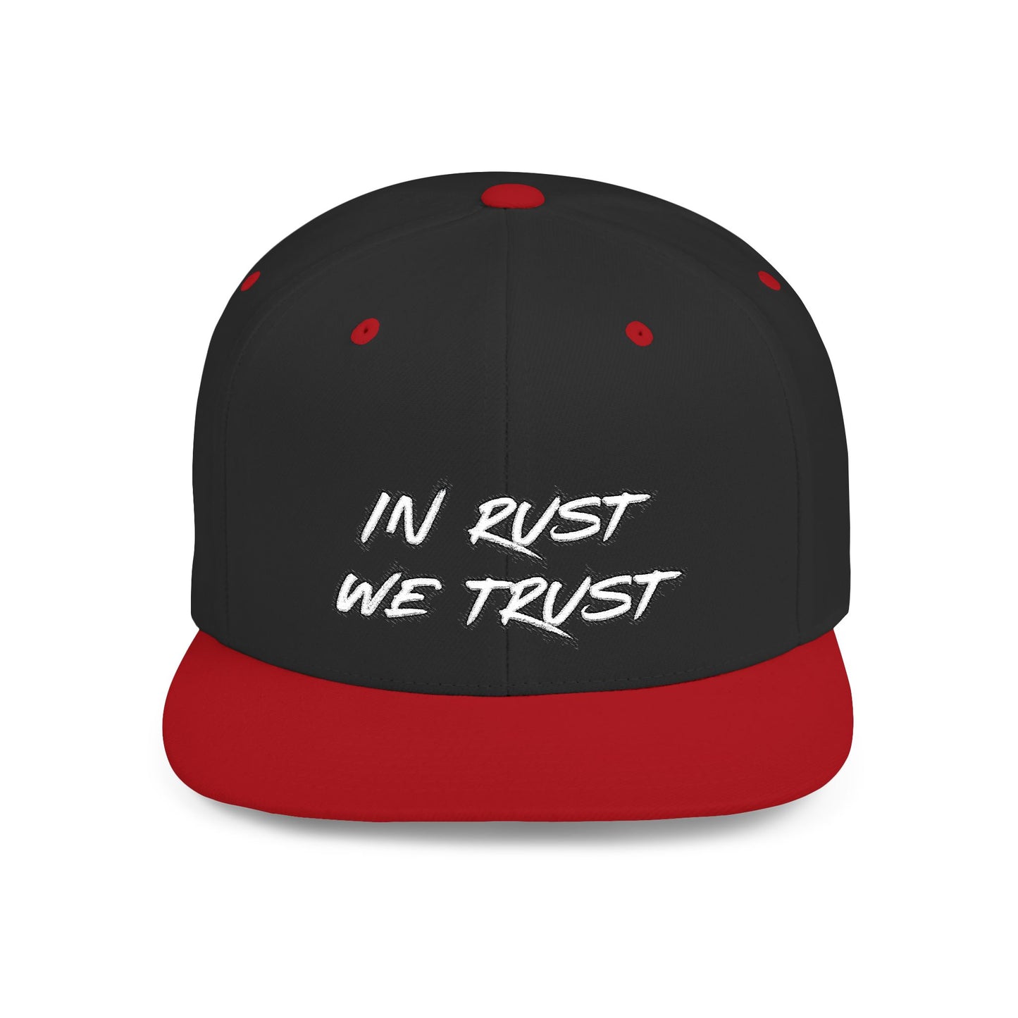 Rust 1 Embroidered Flat Bill Snapback