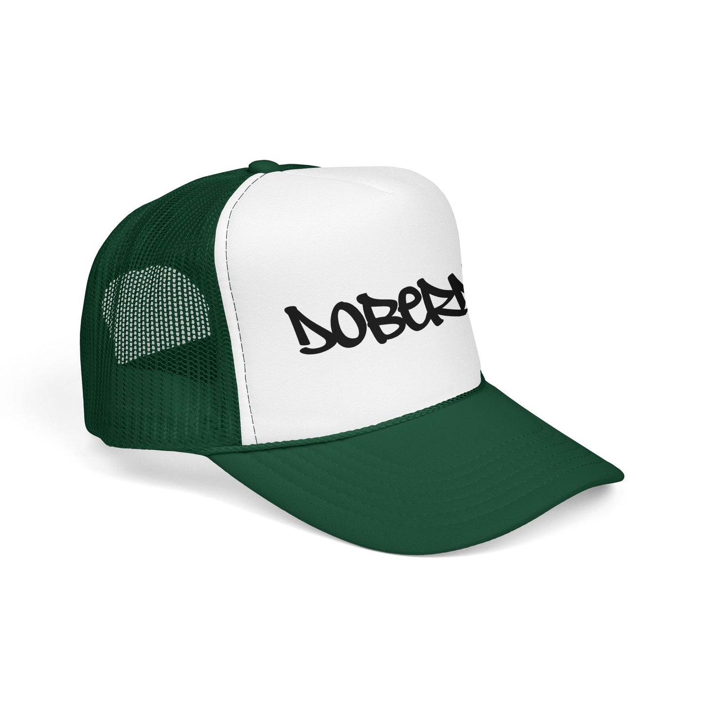 Doberman Graffiti Foam Trucker Hat Made in USA
