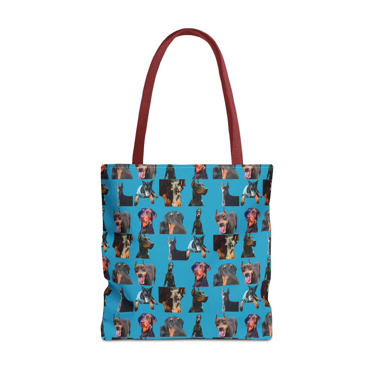 Edition 3 Doberman Model Pattern Turquoise Tote Bag