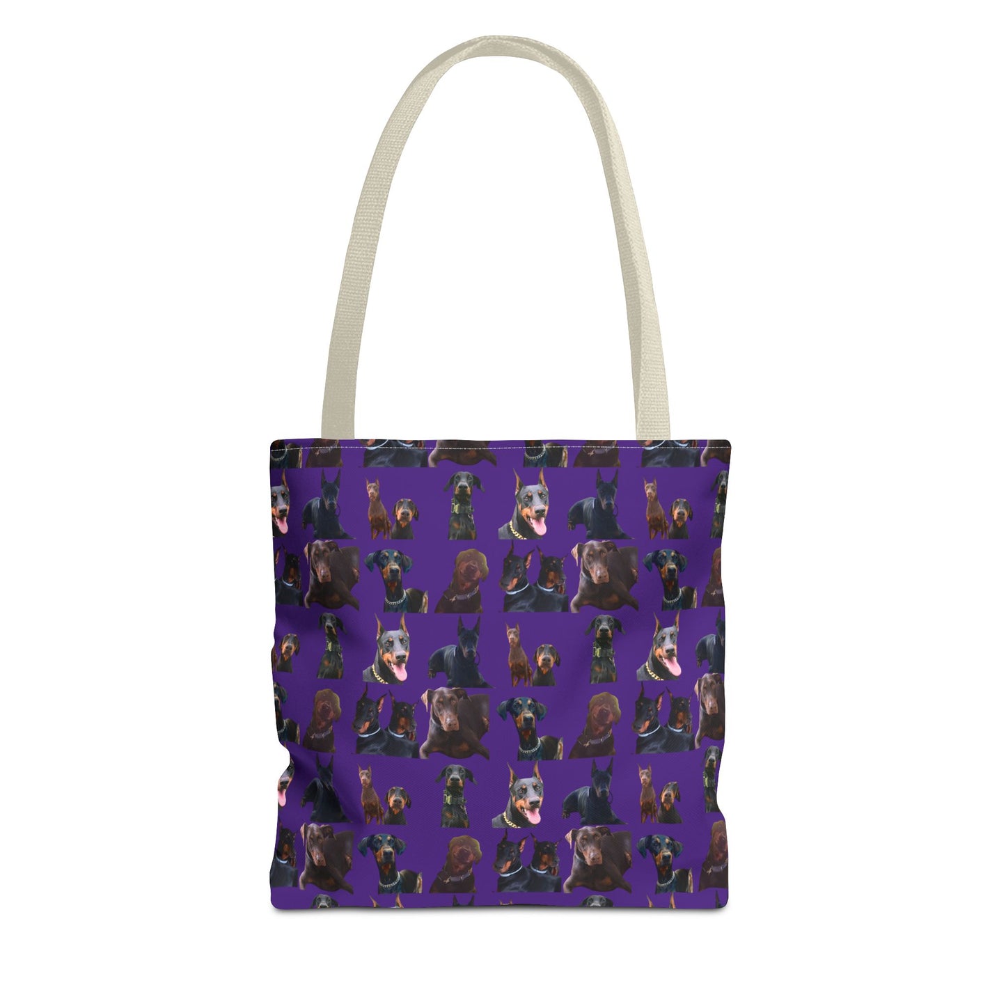 Edition 5 Doberman Model Pattern Purple Tote Bag
