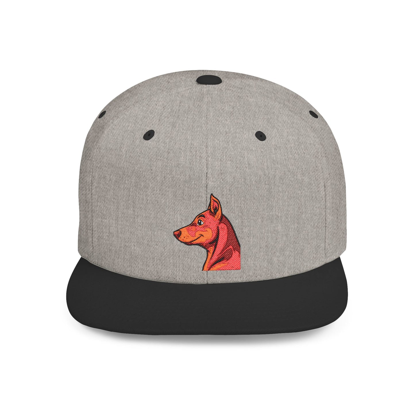 Custom Embroidered Flat Bill Snapback
