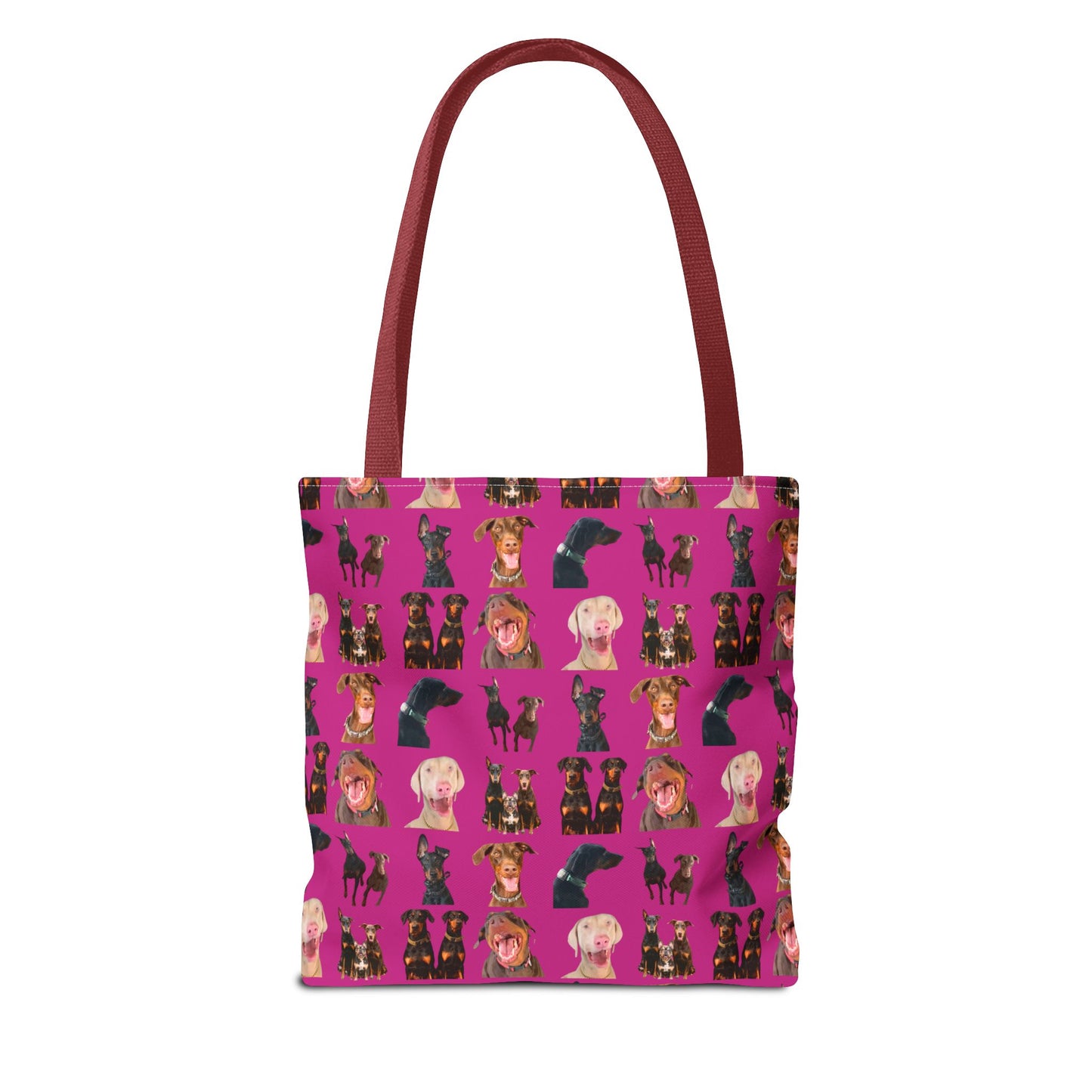 Edition 9 Doberman Model Pattern Pink Tote Bag