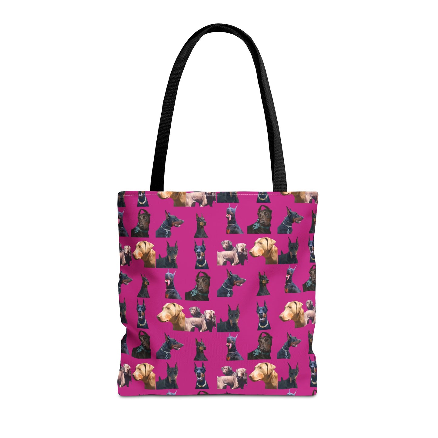Edition 8 Doberman Model Pattern Pink Tote Bag