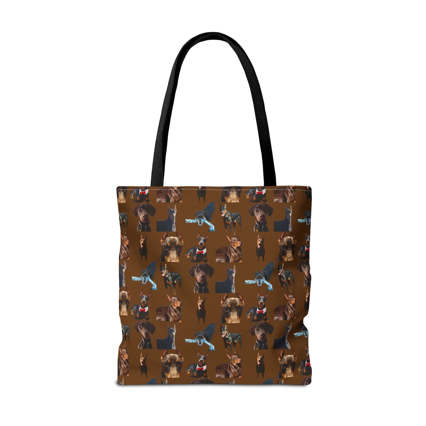Edition 1 Doberman Model Pattern Brown Tote Bag