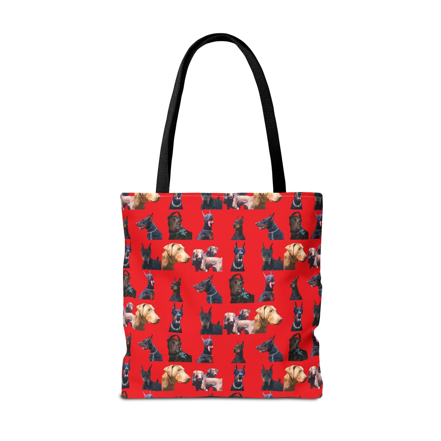 Edition 8 Doberman Model Pattern Red Tote Bag