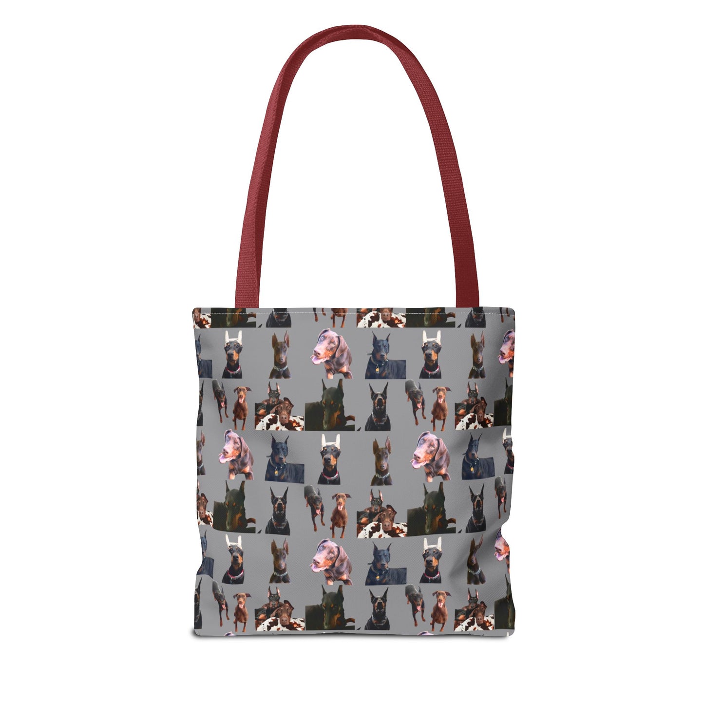Edition 10 Doberman Model Pattern Gray Tote Bag