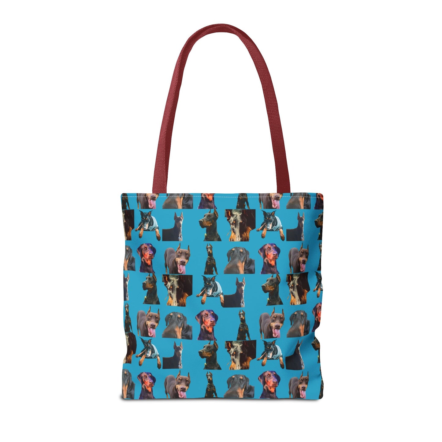 Edition 3 Doberman Model Pattern Turquoise Tote Bag