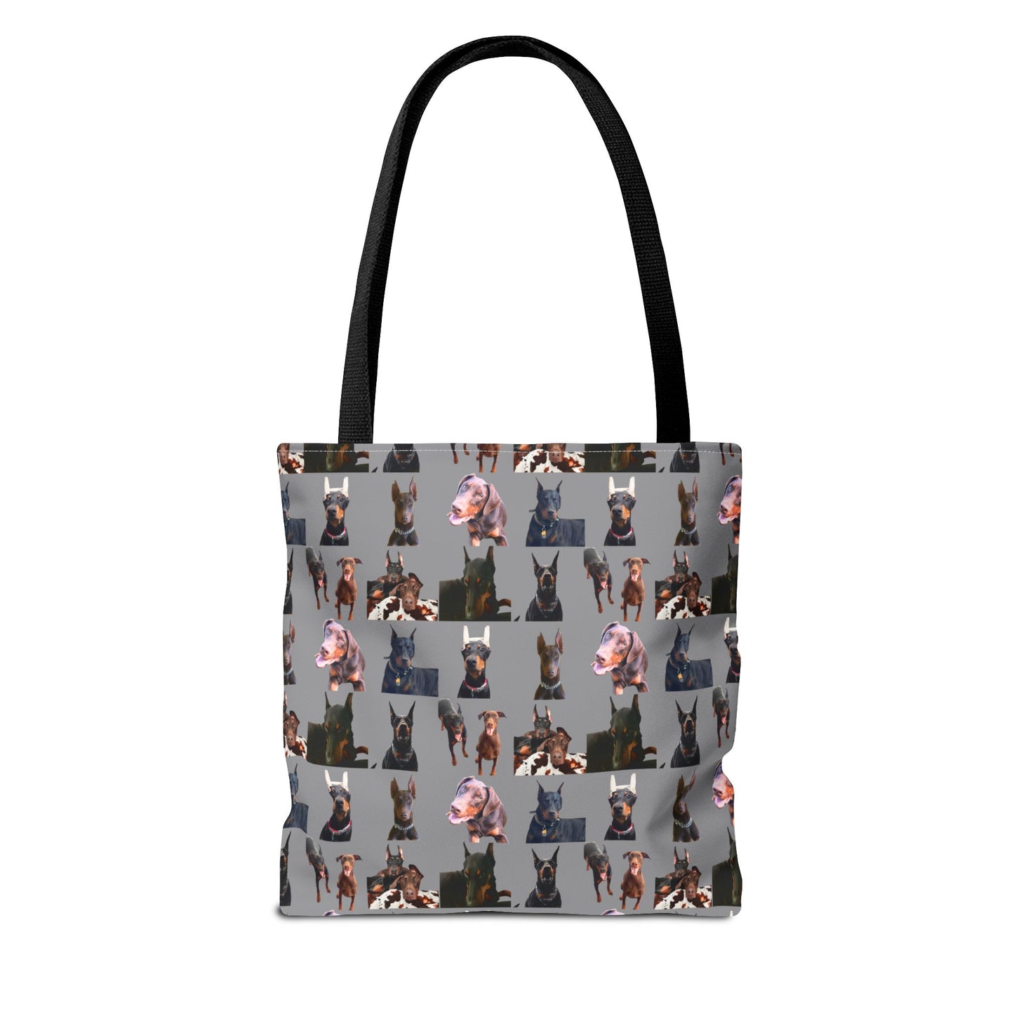 Edition 10 Doberman Model Pattern Gray Tote Bag