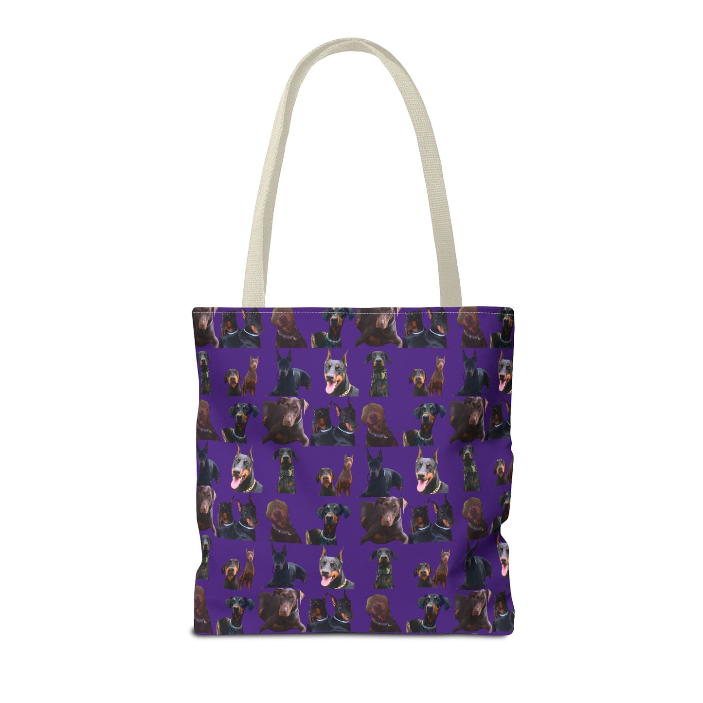 Edition 5 Doberman Model Pattern Purple Tote Bag
